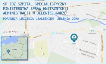 PORADNIA LECZENIA UZALEŻNIEŃ - SP ZOZ SZPITAL SPECJALISTYCZNY MINISTERSTWA SPRAW WNĘTRZNYCH I ADMINISTRACJI W JELENIEJ GÓRZE - UL. CIEPLICKA 69-71,  JELENIA GÓRA