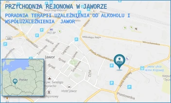 PORADNIA TERAPII UZALEŻNIENIA OD ALKOHOLU I WSPÓŁUZALEŻNIENIA - PRZYCHODNIA REJONOWA W JAWORZE - UL. JÓZEFA PIŁSUDSKIEGO 10,  JAWOR