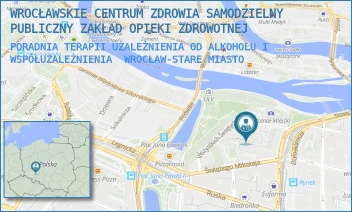 PORADNIA TERAPII UZALEŻNIENIA OD ALKOHOLU I WSPÓŁUZALEŻNIENIA - WROCŁAWSKIE CENTRUM ZDROWIA SAMODZIELNY PUBLICZNY ZAKŁAD OPIEKI ZDROWOTNEJ - UL. WSZYSTKICH ŚWIĘTYCH 2,  WROCŁAW-STARE MIASTO