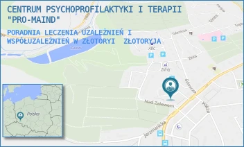 PORADNIA LECZENIA UZALEŻNIEŃ I WSPÓŁUZALEŻNIEŃ W ZŁOTORYI - CENTRUM PSYCHOPROFILAKTYKI I TERAPII "PRO-MAIND" - UL. KWISKA 11,  ZŁOTORYJA