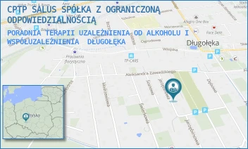 PORADNIA TERAPII UZALEŻNIENIA OD ALKOHOLU I WSPÓŁUZALEŻNIENIA - CPTP SALUS SPÓŁKA Z OGRANICZONĄ ODPOWIEDZIALNOŚCIĄ - UL. JARZĘBINOWA 7,  DŁUGOŁĘKA