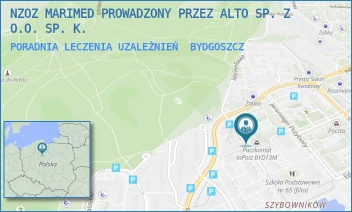 PORADNIA LECZENIA UZALEŻNIEŃ - NZOZ MARIMED PROWADZONY PRZEZ ALTO SP. Z O.O. SP. K. - WOJCIECHA RZEŹNIACKIEGO 1D,  BYDGOSZCZ