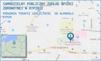 PORADNIA TERAPII UZALEĹŤNIEĹ OD ALKOHOLU - SAMODZIELNY PUBLICZNY ZAKŁAD OPIEKI ZDROWOTNEJ W RYPINIE - 3 MAJA 2,  RYPIN