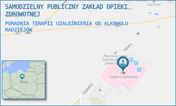 PORADNIA TERAPII UZALEŻNIENIA OD ALKOHOLU - SAMODZIELNY PUBLICZNY ZAKŁAD OPIEKI ZDROWOTNEJ - SZPITALNA 3,  RADZIEJÓW