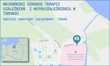 ODDZIAŁ ODWYKOWY CAŁODOBOWY - WOJEWÓDZKI OŚRODEK TERAPII UZALEŻNIEŃ  I WSPÓŁUZALEŻNIENIA W TORUNIU - SPACEROWA 26,28,  TORUŃ