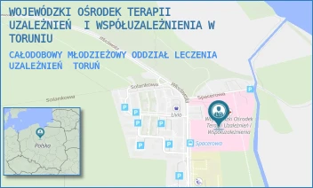 CAŁODOBOWY MŁODZIEŻOWY ODDZIAŁ LECZENIA UZALEŻNIEŃ - WOJEWÓDZKI OŚRODEK TERAPII UZALEŻNIEŃ  I WSPÓŁUZALEŻNIENIA W TORUNIU - WŁOCŁAWSKA 235,  TORUŃ