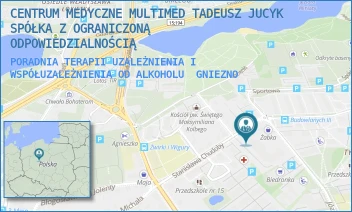 PORADNIA TERAPII UZALEŻNIENIA I WSPÓŁUZALEŻNIENIA OD ALKOHOLU - CENTRUM MEDYCZNE MULTIMED TADEUSZ JUCYK SPÓŁKA Z OGRANICZONĄ ODPOWIEDZIALNOŚCIĄ - CHUDOBY 16,  GNIEZNO