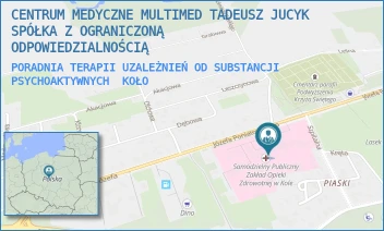 PORADNIA TERAPII UZALEŻNIEŃ OD SUBSTANCJI PSYCHOAKTYWNYCH - CENTRUM MEDYCZNE MULTIMED TADEUSZ JUCYK SPÓŁKA Z OGRANICZONĄ ODPOWIEDZIALNOŚCIĄ - JÓZEFA PONIATOWSKIEGO 25,  KOŁO