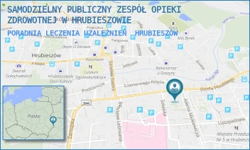 PORADNIA LECZENIA UZALEŻNIEŃ - SAMODZIELNY PUBLICZNY ZESPÓŁ OPIEKI ZDROWOTNEJ W HRUBIESZOWIE - MICKIEWICZA 2,  HRUBIESZÓW