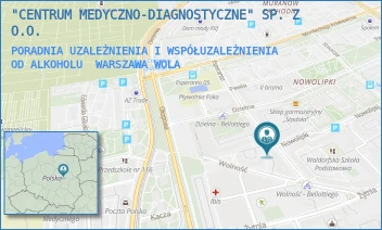 PORADNIA UZALEŻNIENIA I WSPÓŁUZALEŻNIENIA OD ALKOHOLU - "CENTRUM MEDYCZNO-DIAGNOSTYCZNE" SP. Z O.O. - JÓZEFA BELLOTTIEGO 1/9-11,  WARSZAWA WOLA