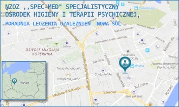 PORADNIA LECZENIA UZALEŻNIEŃ - NZOZ ,,SPEC-MED" SPECJALISTYCZNY OŚRODEK HIGIENY I TERAPII PSYCHICZNEJ - UL. UL.WITOSA 18,  NOWA SÓL