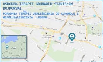 PORADNIA TERAPII UZALEŻNIENIA OD ALKOHOLU I WSPÓŁUZALEŻNIENIA - OŚRODEK TERAPII GRUNWALD STANISŁAW BOJKOWSKI - UL. XX-LECIA PRL 16/A,  LUBSKO