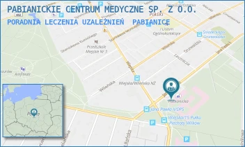 PORADNIA LECZENIA UZALEŻNIEŃ - PABIANICKIE CENTRUM MEDYCZNE SP. Z O.O. - UL. JANA PAWŁA II 68,  PABIANICE