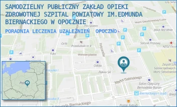 PORADNIA LECZENIA UZALEŻNIEŃ - SAMODZIELNY PUBLICZNY ZAKŁAD OPIEKI ZDROWOTNEJ SZPITAL POWIATOWY IM.EDMUNDA BIERNACKIEGO W OPOCZNIE - UL. PARTYZANTÓW 30, OPOCZNO