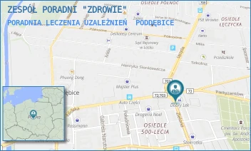 PORADNIA LECZENIA UZALEŻNIEŃ - ZESPÓŁ PORADNI "ZDROWIE" - UL. ZIELONA 2A,  PODDĘBICE
