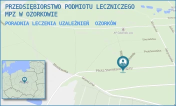 PORADNIA LECZENIA UZALEŻNIEŃ - PRZEDSIĘBIORSTWO PODMIOTU LECZNICZEGO MPZ W OZORKOWIE - UL. PILOTA STANISŁAWA WIGURY 1,  OZORKÓW
