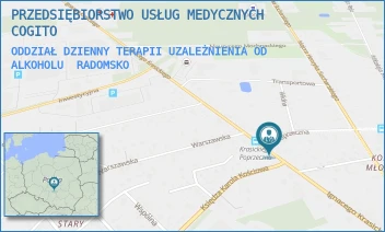 ODDZIAŁ DZIENNY TERAPII UZALEŻNIENIA OD ALKOHOLU - PRZEDSIĘBIORSTWO USŁUG MEDYCZNYCH COGITO - UL. IGNACEGO KRASICKIEGO 78, RADOMSKO