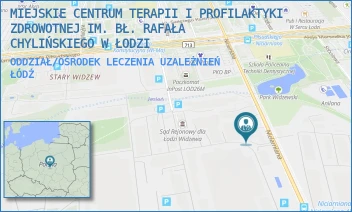 ODDZIAŁ/OŚRODEK LECZENIA UZALEŻNIEŃ - MIEJSKIE CENTRUM TERAPII I PROFILAKTYKI ZDROWOTNEJ IM. BŁ. RAFAŁA CHYLIŃSKIEGO W ŁODZI - UL. NICIARNIANA 41,  ŁÓDŹ