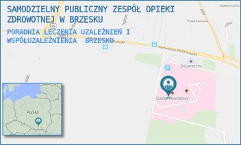PORADNIA LECZENIA UZALEŻNIEŃ I WSPÓŁUZALEŻNIENIA - SAMODZIELNY PUBLICZNY ZESPÓŁ OPIEKI ZDROWOTNEJ W BRZESKU - UL. TADEUSZA KOŚCIUSZKI 68, BRZESKO