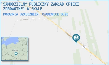 PORADNIA UZALEŻNIEŃ - SAMODZIELNY PUBLICZNY ZAKŁAD OPIEKI ZDROWOTNEJ W SKALE - KRAKOWSKA 250, CIANOWICE DUŻE