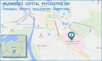 PORADNIA TERAPII UZALEŻNIEŃ - WOJEWÓDZKI SZPITAL PSYCHIATRYCZNY - UL. JAROSŁAWA DĄBROWSKIEGO 19, ANDRYCHÓW