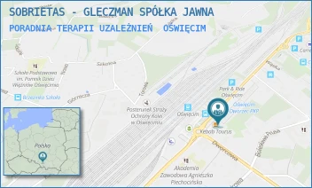PORADNIA TERAPII UZALEŻNIEŃ - SOBRIETAS - GLECZMAN SPÓLKA JAWNA - UL. POWSTAŃCÓW ŚLĄSKICH 21,  OŚWIĘCIM