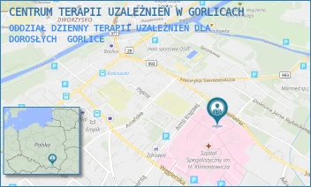 ODDZIAŁ DZIENNY TERAPII UZALEŻNIEŃ DLA DOROSŁYCH - CENTRUM TERAPII UZALEŻNIEŃ W GORLICACH - UL. UL. SZPITALNA 10, GORLICE
