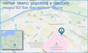 PORADNIA DLA OSÓB UZALEŻNIONYCH - CENTRUM TERAPII UZALEŻNIEŃ W GORLICACH - UL. UL. SZPITALNA 10A, GORLICE
