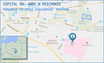 PORADNIA LECZENIA UZALEŻNIEŃ - SZPITAL ŚW. ANNY W MIECHOWIE - UL. SZPITALNA 3, MIECHÓW