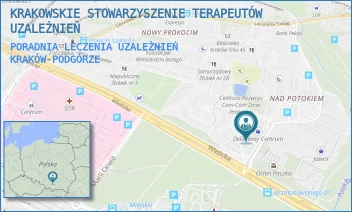 PORADNIA LECZENIA UZALEŻNIEŃ - KRAKOWSKIE STOWARZYSZENIE TERAPEUTÓW UZALEŻNIEŃ - UL. ERAZMA JERZMANOWSKIEGO 40,  KRAKÓW-PODGÓRZE