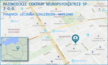 PORADNIA LECZENIA UZALEŻNIEŃ - MAZOWIECKIE CENTRUM NEUROPSYCHIATRII SP. Z O.O. - DZIELNA 7,  WARSZAWA