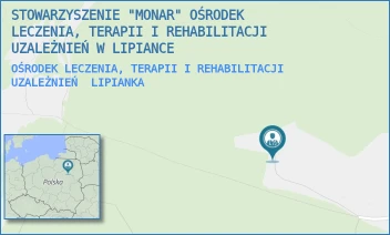 OŚRODEK LECZENIA, TERAPII I REHABILITACJI UZALEŻNIEŃ - STOWARZYSZENIE "MONAR" OŚRODEK LECZENIA, TERAPII I REHABILITACJI UZALEŻNIEŃ W LIPIANCE - 2A,  LIPIANKA