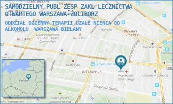 ODDZIAŁ DZIENNY TERAPII UZALENIENIA OD ALKOHOLU - SAMODZIELNY PUBL ZESP ZAKŁ LECZNICTWA OTWARTEGO WARSZAWA-ŻOLIBORZ - EROMSKIEGO 13,  WARSZAWA BIELANY