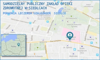 PORADNIA LECZENIA UZALEŻNIEŃ - SAMODZIELNY PUBLICZNY ZAKŁAD OPIEKI ZDROWOTNEJ W SIEDLCACH - STAROWIEJSKA 15,  SIEDLCE