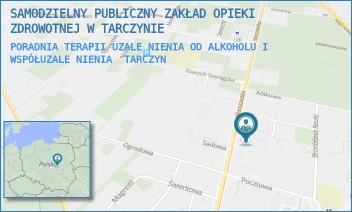 PORADNIA TERAPII UZALENIENIA OD ALKOHOLU I WSPÓŁUZALENIENIA - SAMODZIELNY PUBLICZNY ZAKŁAD OPIEKI ZDROWOTNEJ W TARCZYNIE - WARSZAWSKA 42,  TARCZYN