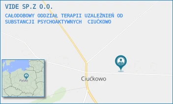 CAŁODOBOWY ODDZIAŁ TERAPII UZALEŻNIEŃ OD SUBSTANCJI PSYCHOAKTYWNYCH - VIDE SP.Z O.O. - 58,  CIUĆKOWO