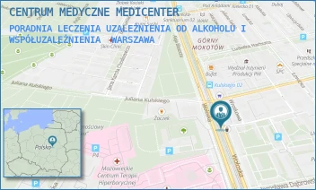 PORADNIA LECZENIA UZALEŻNIENIA OD ALKOHOLU I WSPÓŁUZALEŻNIENIA - CENTRUM MEDYCZNE MEDICENTER - WOŁOSKA 88,  WARSZAWA