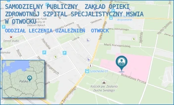 ODDZIAŁ LECZENIA UZALEŻNIEŃ - SAMODZIELNY PUBLICZNY  ZAKŁAD OPIEKI ZDROWOTNEJ SZPITAL SPECJALISTYCZNY MSWIA W OTWOCKU - BOLESŁAWA PRUSA 1/3,  OTWOCK
