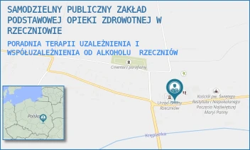 PORADNIA TERAPII UZALEŻNIENIA I WSPÓŁUZALEŻNIENIA OD ALKOHOLU - SAMODZIELNY PUBLICZNY ZAKŁAD  PODSTAWOWEJ OPIEKI ZDROWOTNEJ W RZECZNIOWIE - RZECZNIÓW 1 A,  RZECZNIÓW