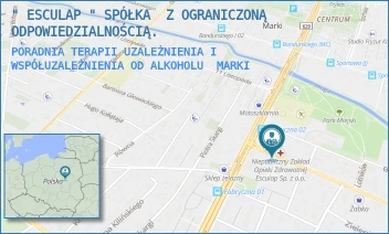 PORADNIA TERAPII UZALEŻNIENIA I WSPÓŁUZALEŻNIENIA OD ALKOHOLU - " ESCULAP " SPÓŁKA  Z OGRANICZONĄ ODPOWIEDZIALNOŚCIĄ. - FABRYCZNA 1,  MARKI