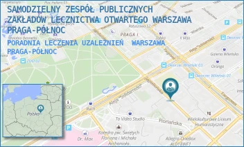 PORADNIA LECZENIA UZALEŻNIEŃ - SAMODZIELNY ZESPÓŁ PUBLICZNYCH ZAKŁADÓW LECZNICTWA OTWARTEGO WARSZAWA PRAGA-PÓŁNOC - JAGIELLOŃSKA 34,  WARSZAWA PRAGA-PÓŁNOC