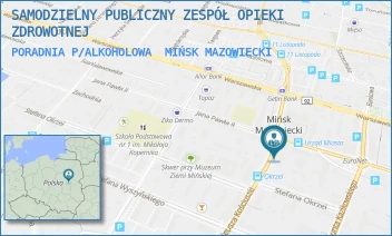 PORADNIA P/ALKOHOLOWA - SAMODZIELNY PUBLICZNY ZESPÓŁ OPIEKI ZDROWOTNEJ - KOŚCIUSZKI 9,  MIŃSK MAZOWIECKI
