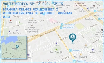 PORADNIA TERAPII UZALEŻNIENIA I WSPÓŁUZALEŻNIENIA OD ALKOHOLU - VOLTA MEDICA SP. Z O.O. SP. K. - ŻELAZNA 76A/U1,  WARSZAWA WOLA