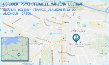 ODDZIAŁ DZIENNY TERAPII UZALEŻNIENIA OD ALKOHOLU - OŚRODEK PSYCHOTERAPII MARZENA LECHWAR - FLORIAŃSKA 18,  JASŁO