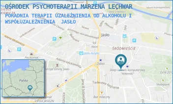 PORADNIA TERAPII UZALEŻNIENIA OD ALKOHOLU I WSPÓŁUZALEŻNIENIA - OŚRODEK PSYCHOTERAPII MARZENA LECHWAR - UL. FLORIAŃSKA 18,  JASŁO