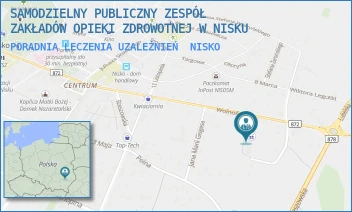 PORADNIA LECZENIA UZALEŻNIEŃ - SAMODZIELNY PUBLICZNY ZESPÓŁ ZAKŁADÓW OPIEKI ZDROWOTNEJ W NISKU - UL. WOLNOŚCI 54,  NISKO