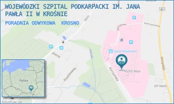 PORADNIA ODWYKOWA - WOJEWÓDZKI SZPITAL PODKARPACKI IM. JANA PAWŁA II W KROŚNIE - UL. KORCZYŃSKA 57,  KROSNO