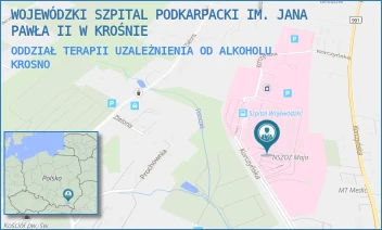 ODDZIAŁ TERAPII UZALEŻNIENIA OD ALKOHOLU - WOJEWÓDZKI SZPITAL PODKARPACKI IM. JANA PAWŁA II W KROŚNIE - UL. KORCZYŃSKA 57,  KROSNO