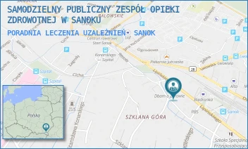 PORADNIA LECZENIA UZALEŻNIEŃ - SAMODZIELNY PUBLICZNY ZESPÓŁ OPIEKI ZDROWOTNEJ W SANOKU - UL. LIPIŃSKIEGO 10,  SANOK