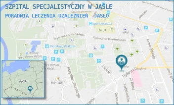 PORADNIA LECZENIA UZALEŻNIEŃ - SZPITAL SPECJALISTYCZNY W JAŚLE - UL. SZOPENA 38,  JASŁO